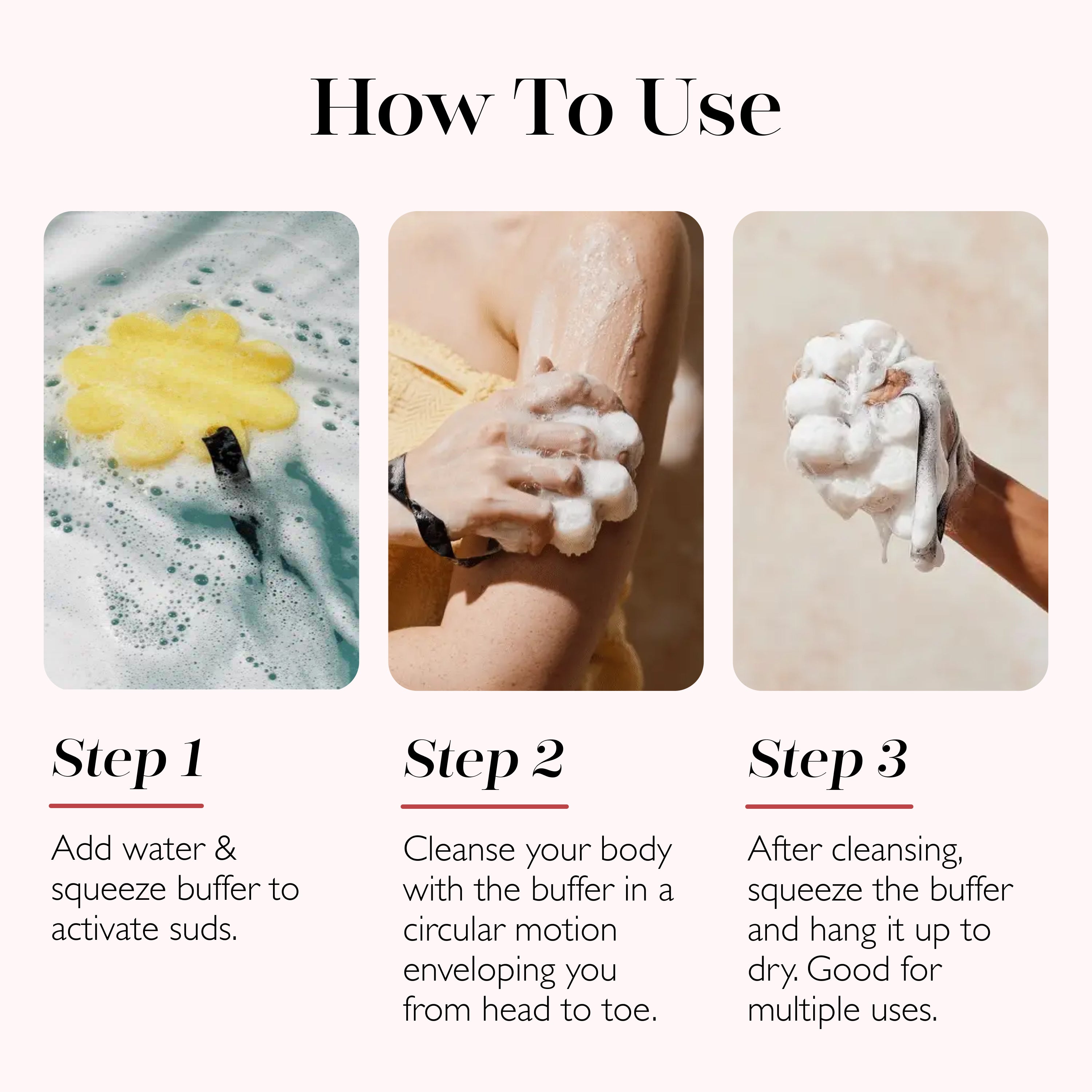 Wild Flower Soap Sponge Exfoliating Bath Bar