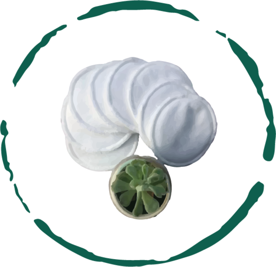 Reusable Facial Rounds Pads Set of 5 Washable