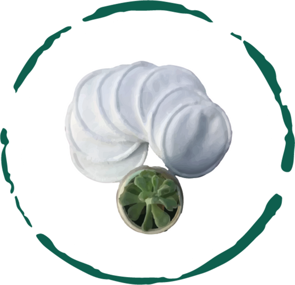 Reusable Facial Rounds Pads Set of 5 Washable