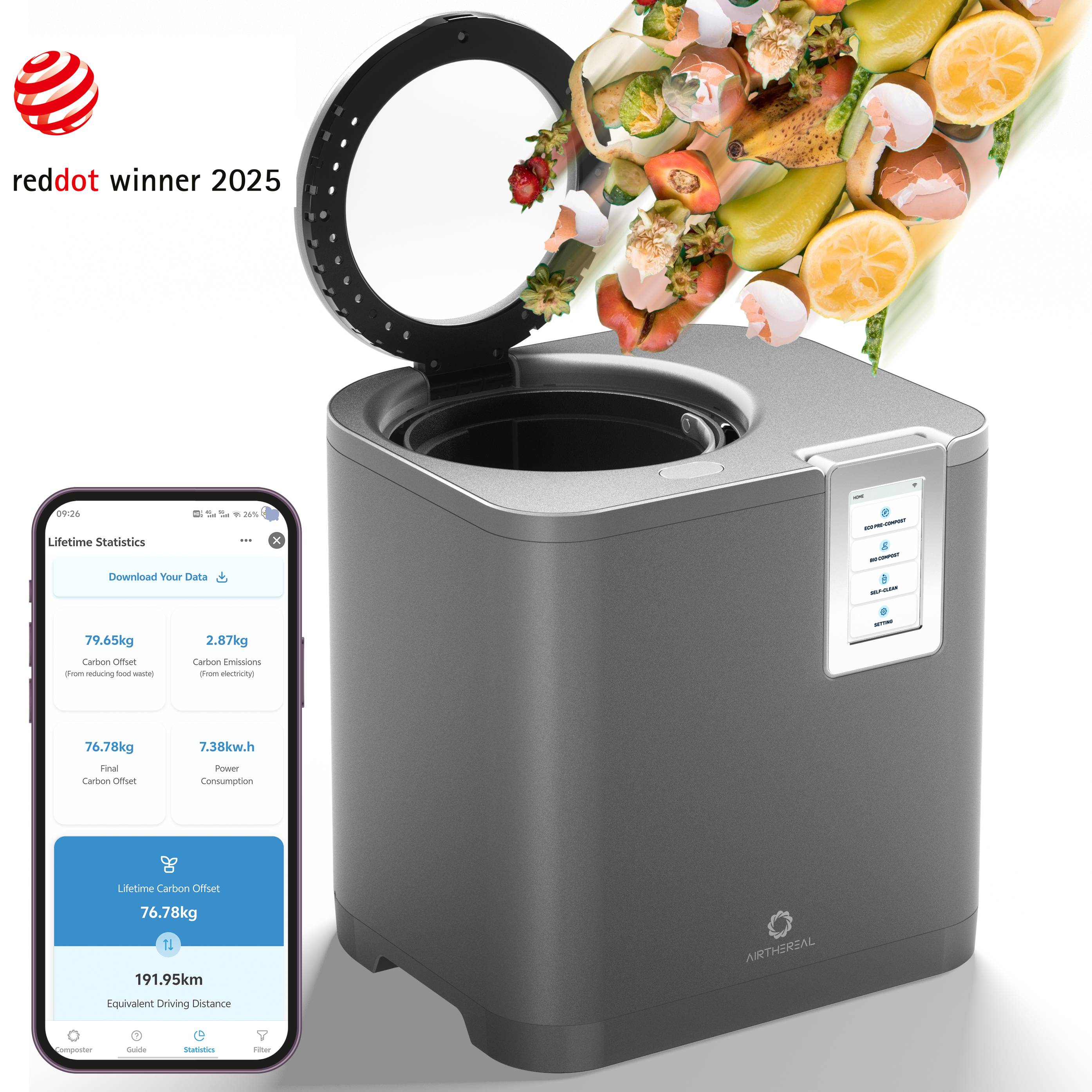 Revive R800 5L WiFi Kitchen Composter Smart Countertop