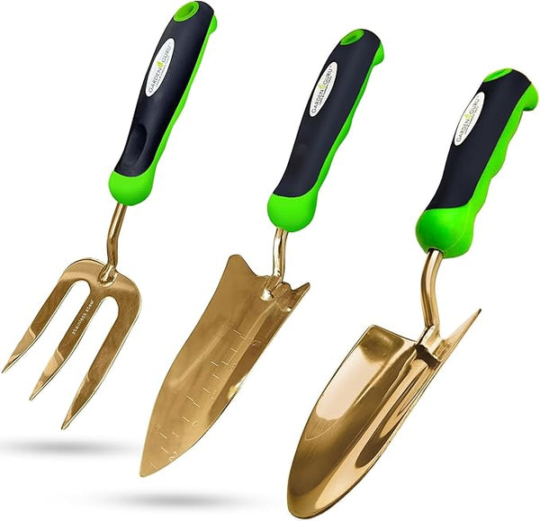 Titanium Garden Tool Set Trowel Transplanter Cultivator
