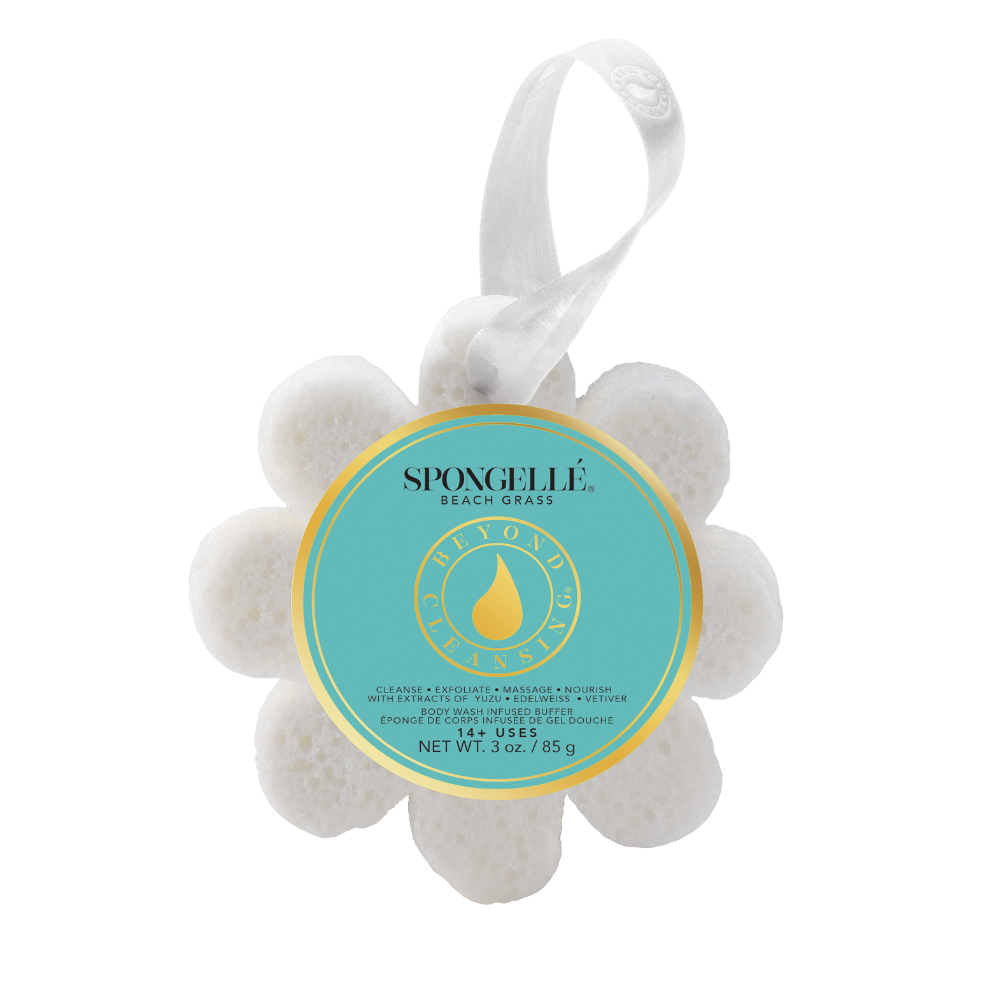 Wild Flower Soap Sponge Exfoliating Bath Bar
