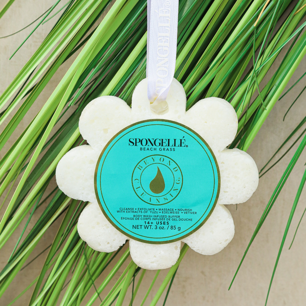 Wild Flower Soap Sponge Exfoliating Bath Bar
