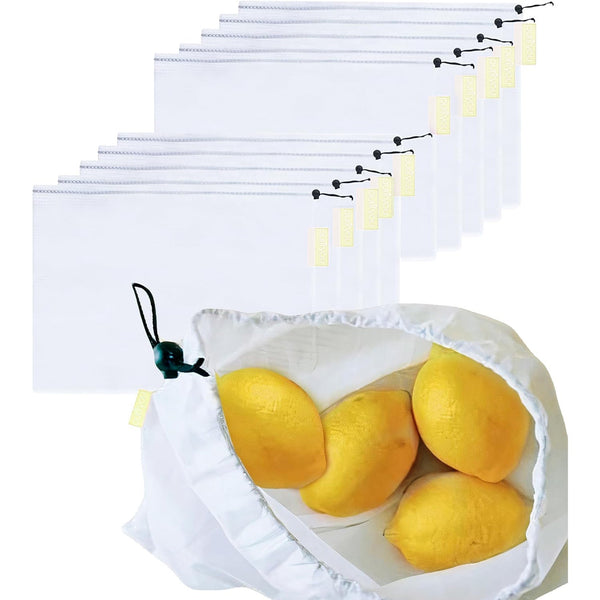 Reusable Mesh Market Bags Fresh Produce Storage