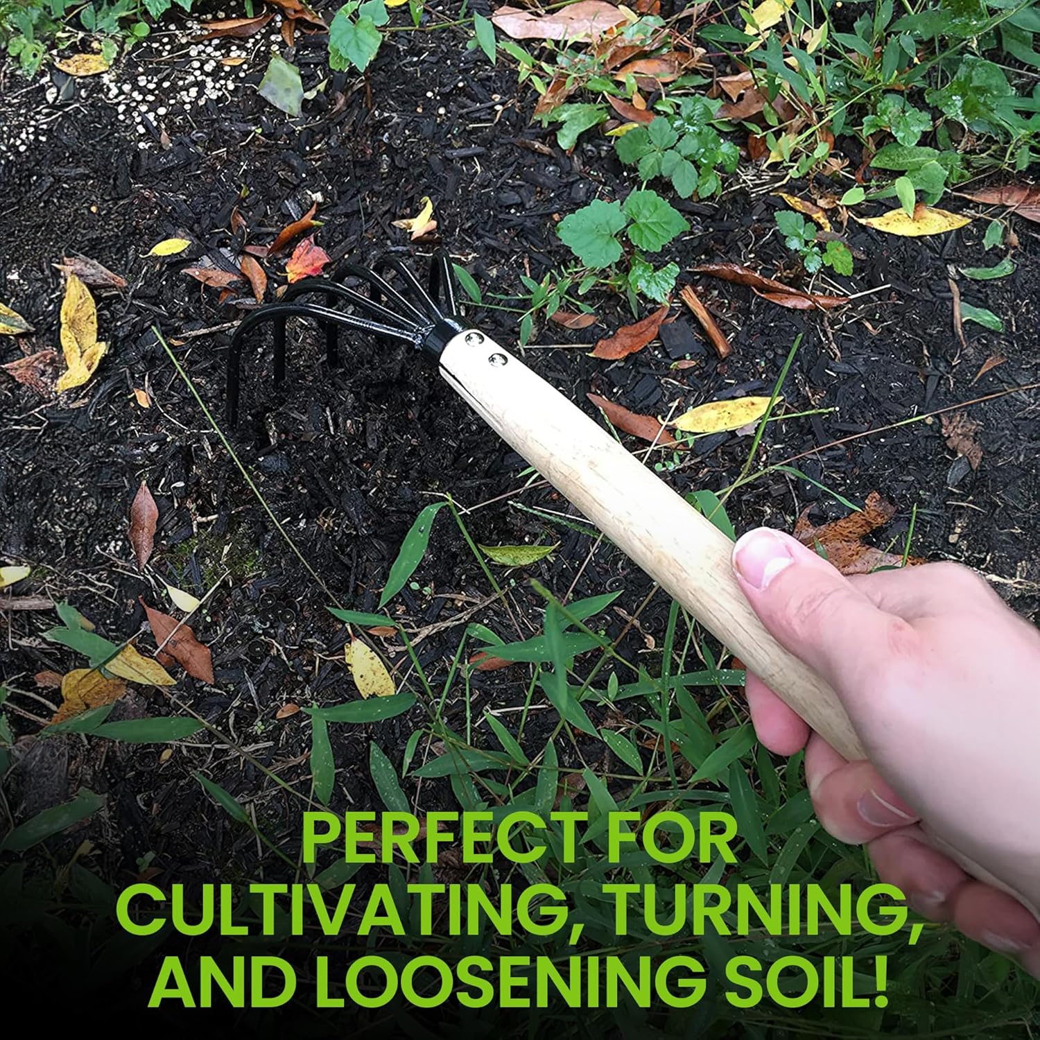 Garden Claw Cultivator Rake Soil Loosening Tool