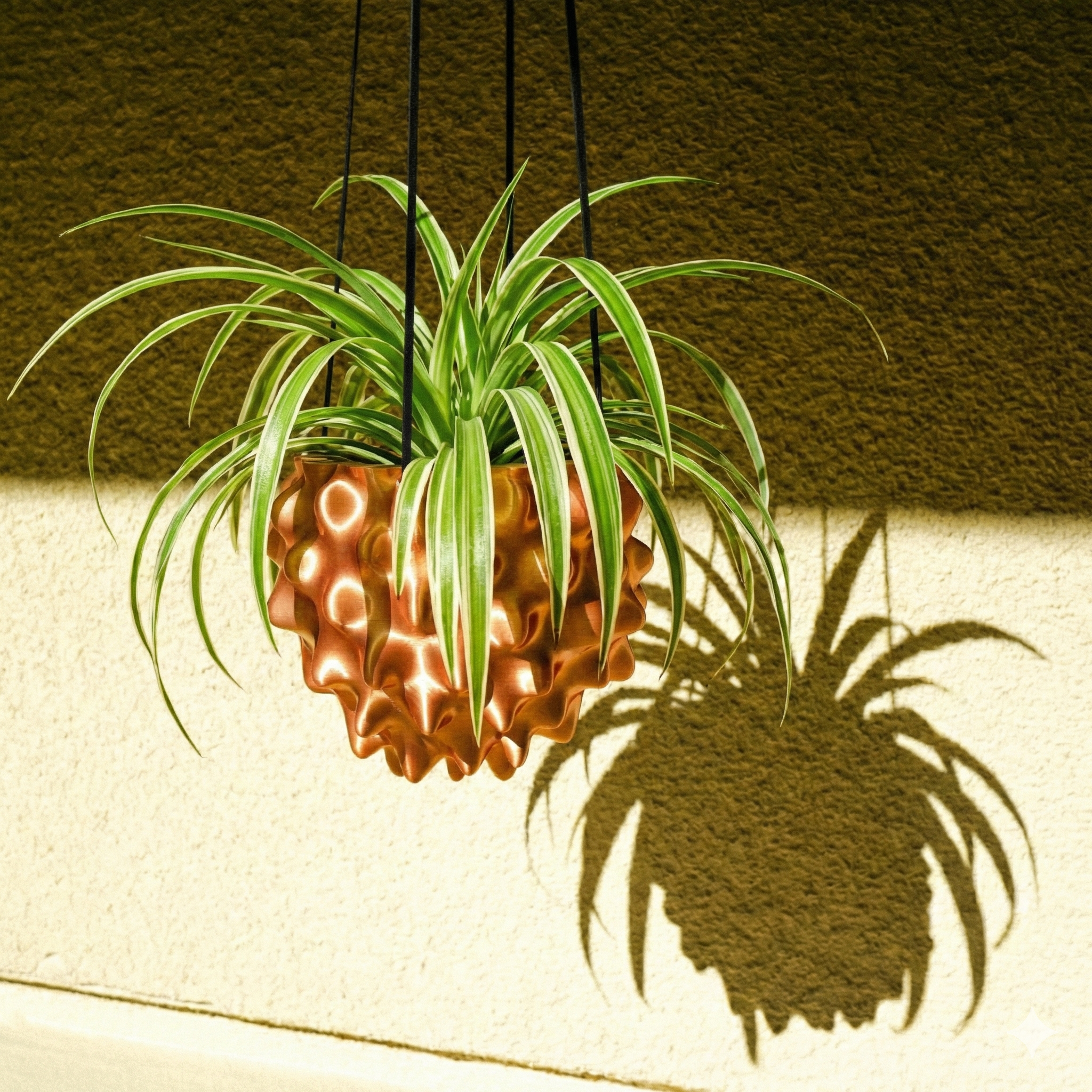 Creature Orb Hanging Planter Pot with Drainage Hole