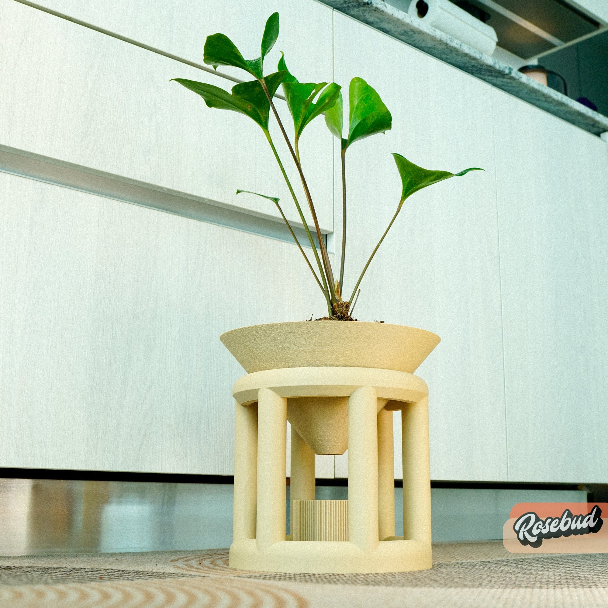 Conduit Plant Stand with Planter and Catch Tray