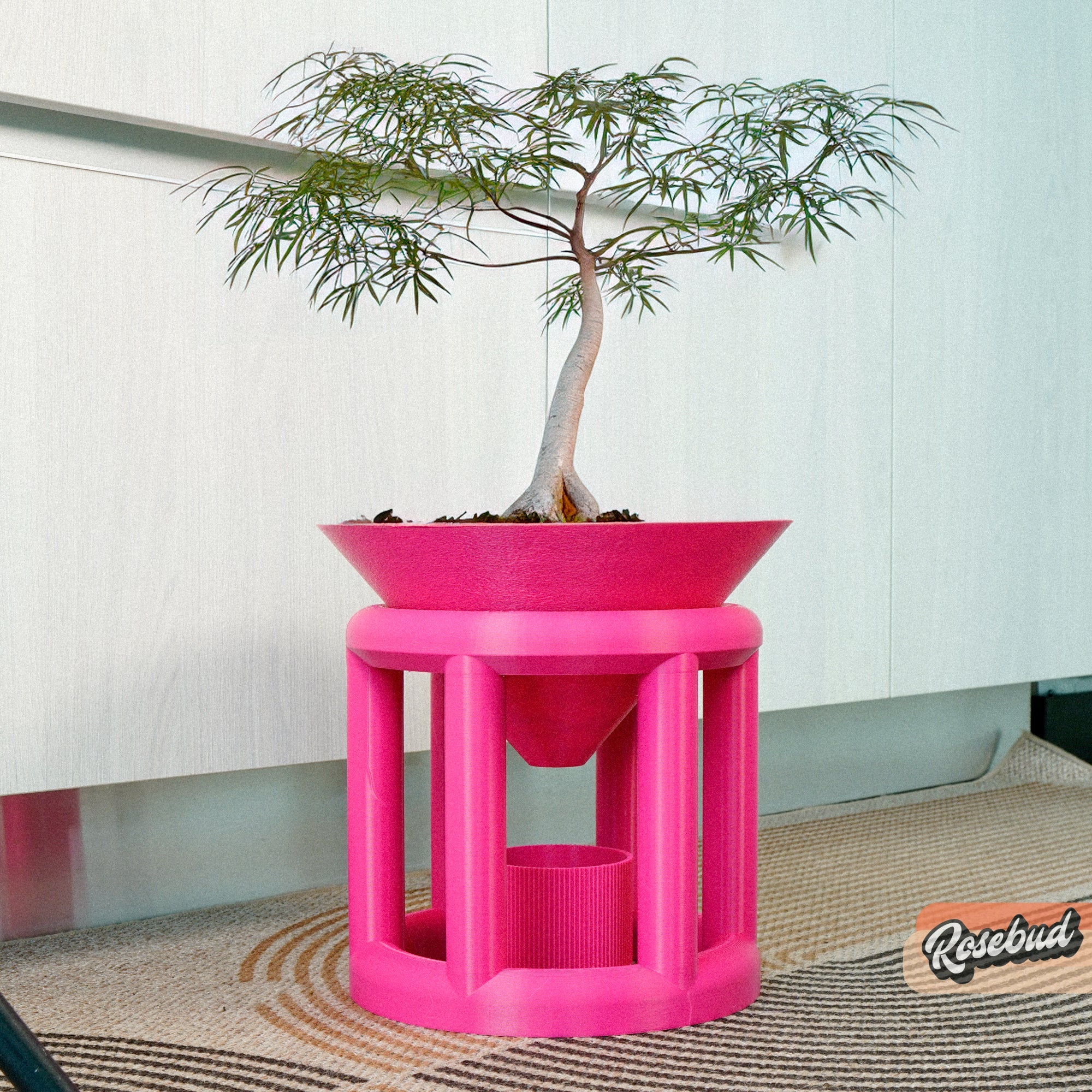 Conduit Plant Stand with Planter and Catch Tray