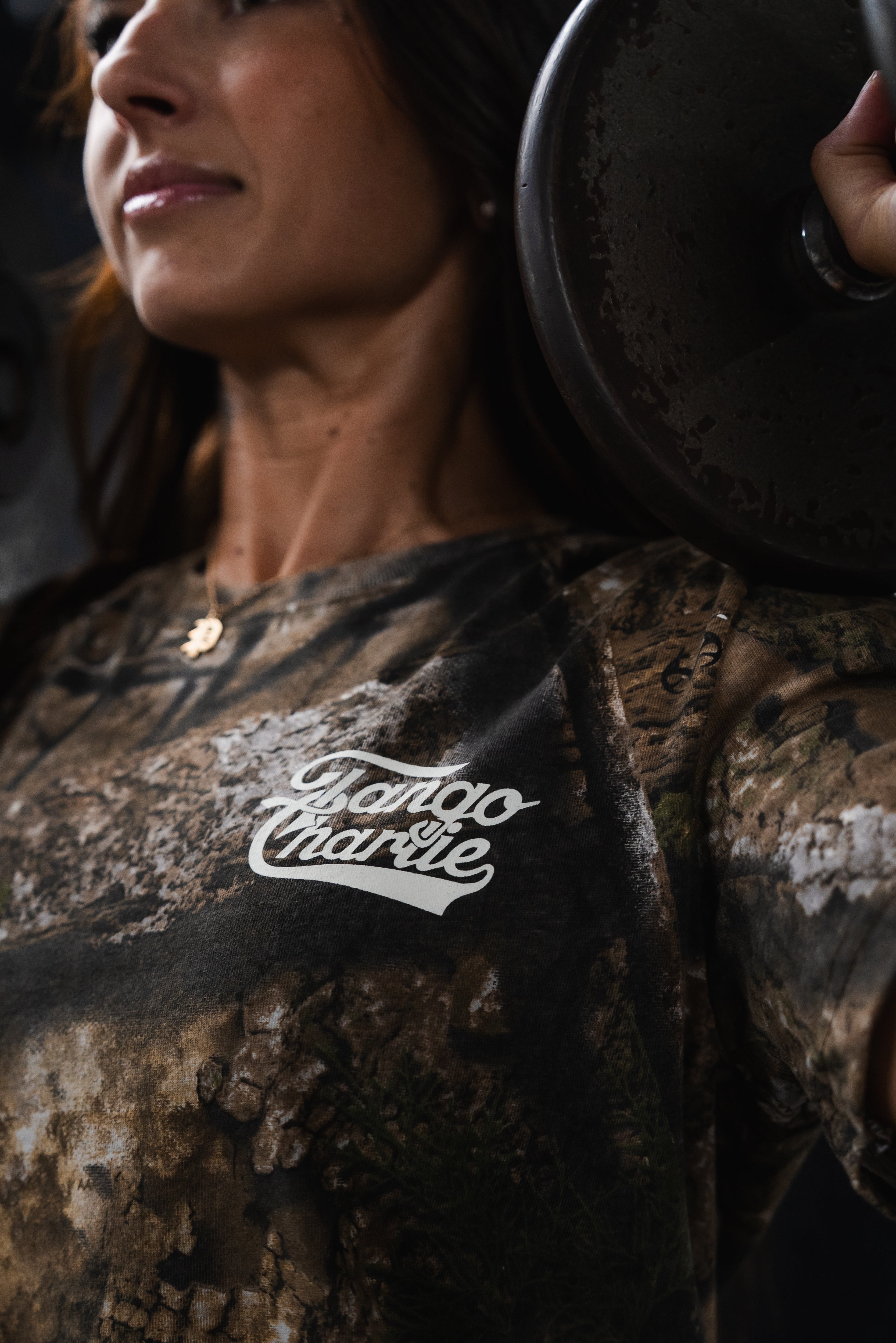 Lift Heavy. Trust God. - Realtree Premium Camo Tee