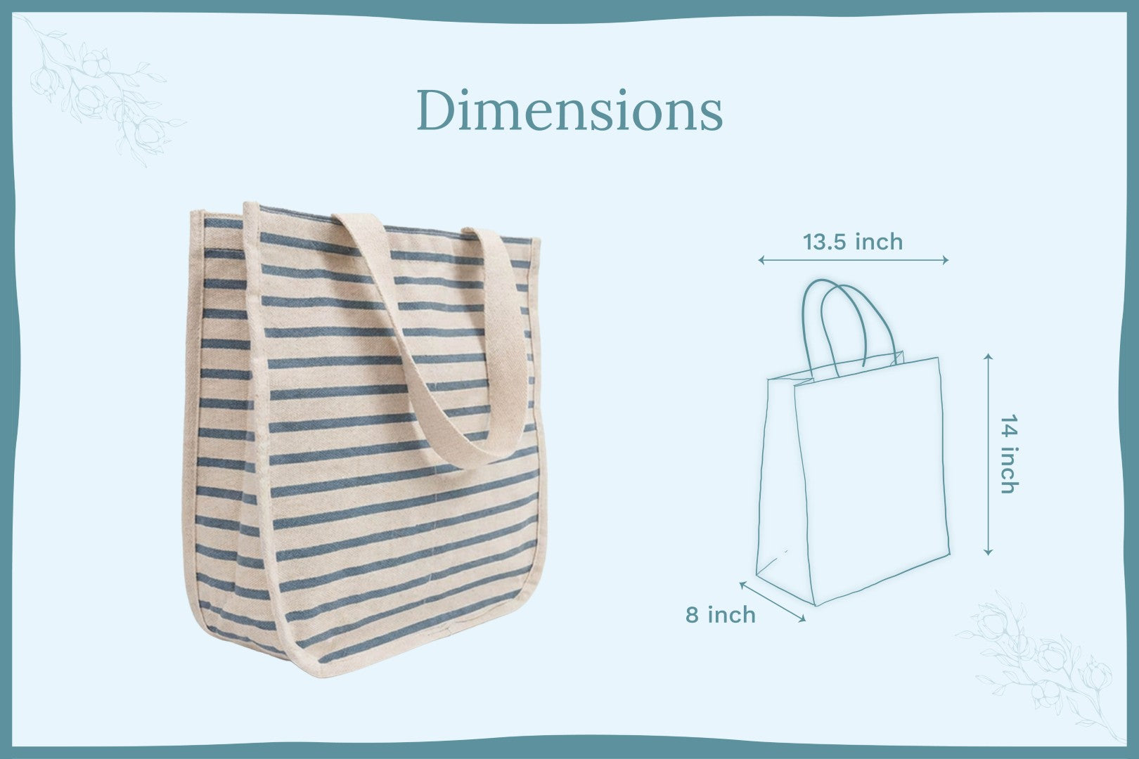 Canvas Grocery Tote Bags Reusable Eco-Friendly Shopping Carryall