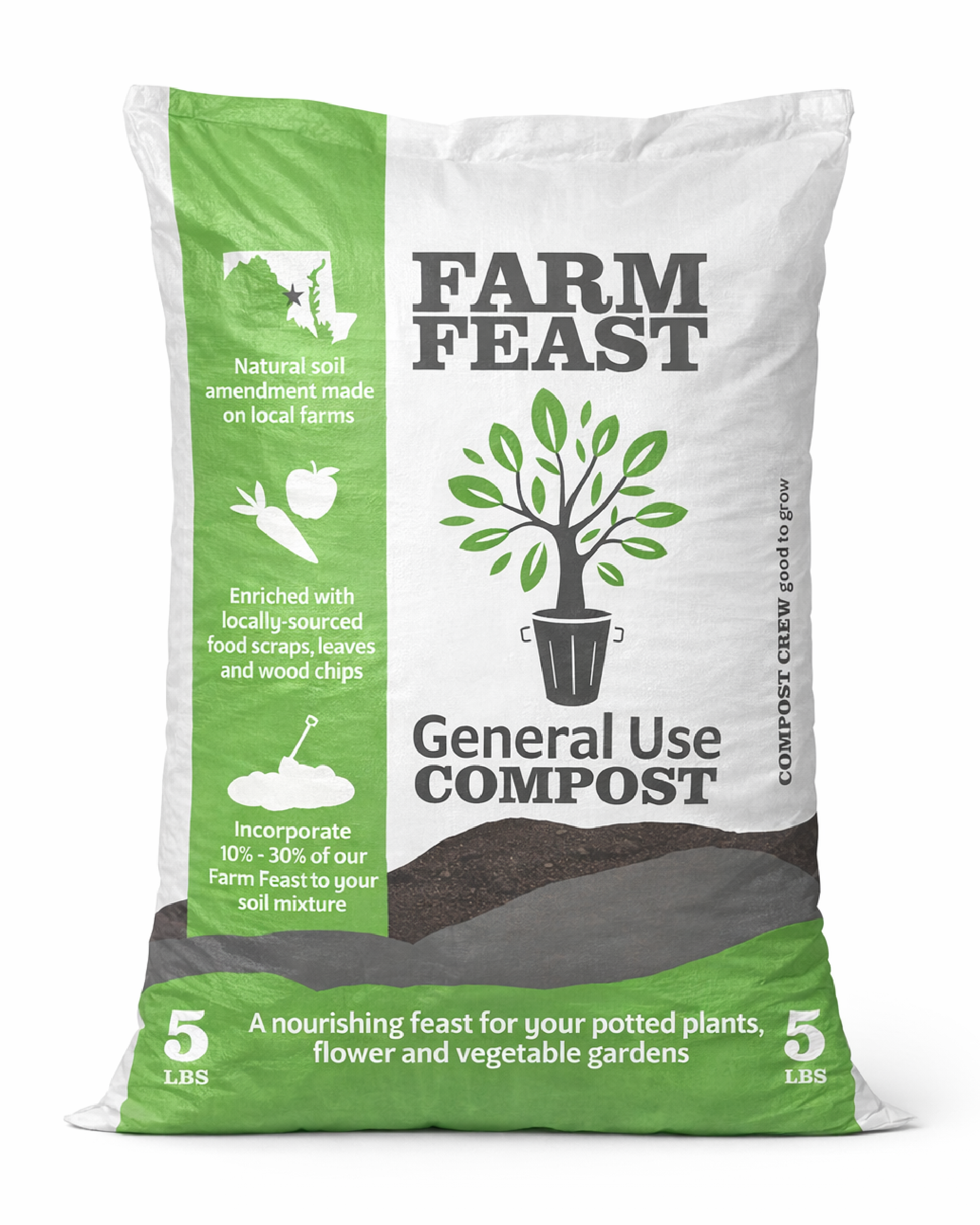 Compost Crew Farm Feast General Purpose Compost 5lb