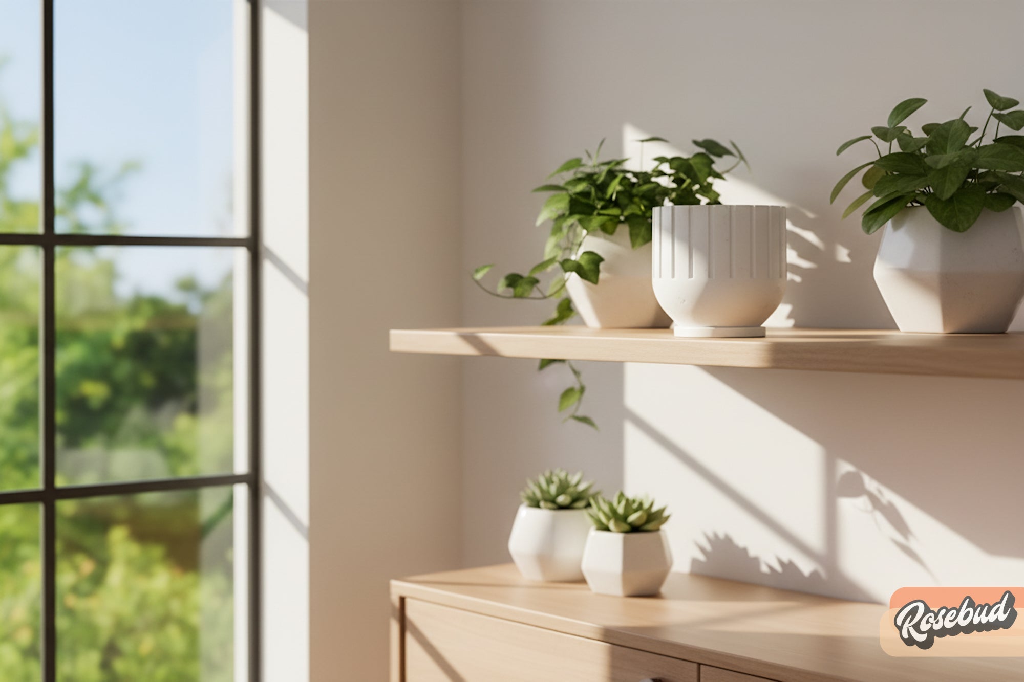 Modern 3D Printed Fluted Planter with Drainage Design