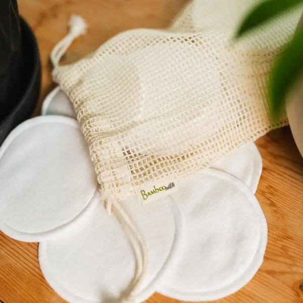 Reusable Bamboo Cotton Facial Rounds Set of 20