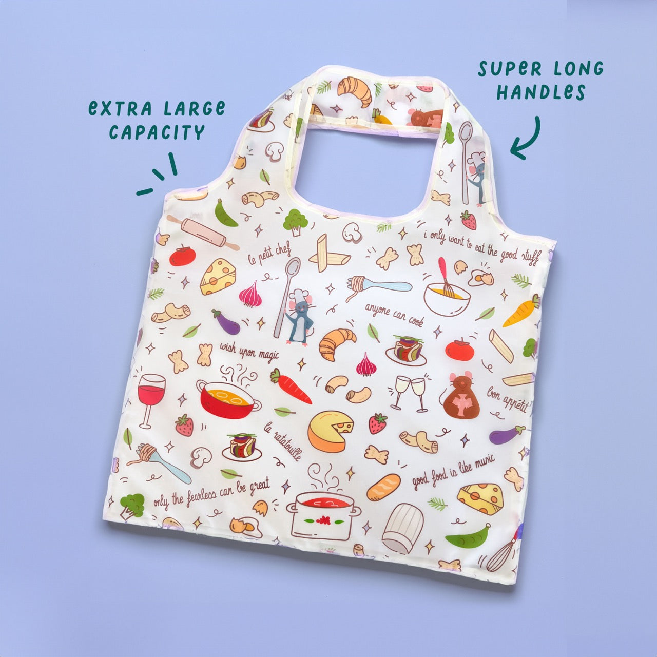 Ratatouille Reusable Shopping Tote Bag Eco-Friendly