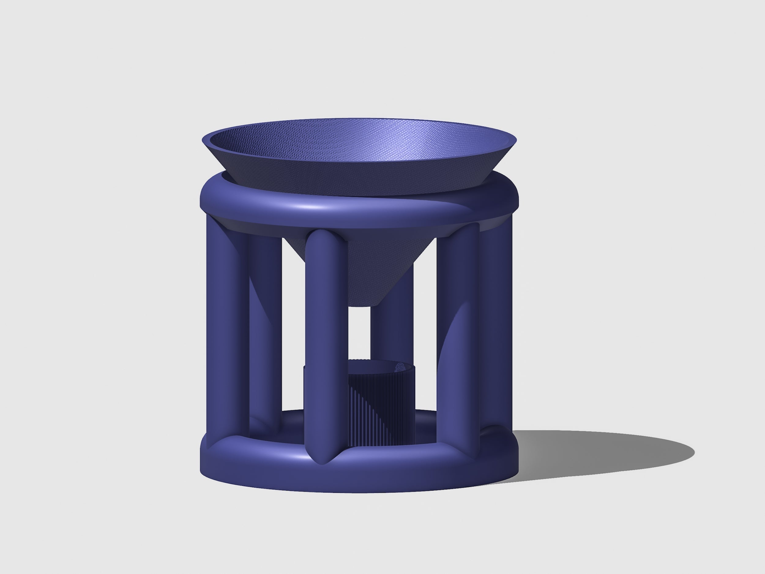 Conduit Plant Stand with Planter and Catch Tray