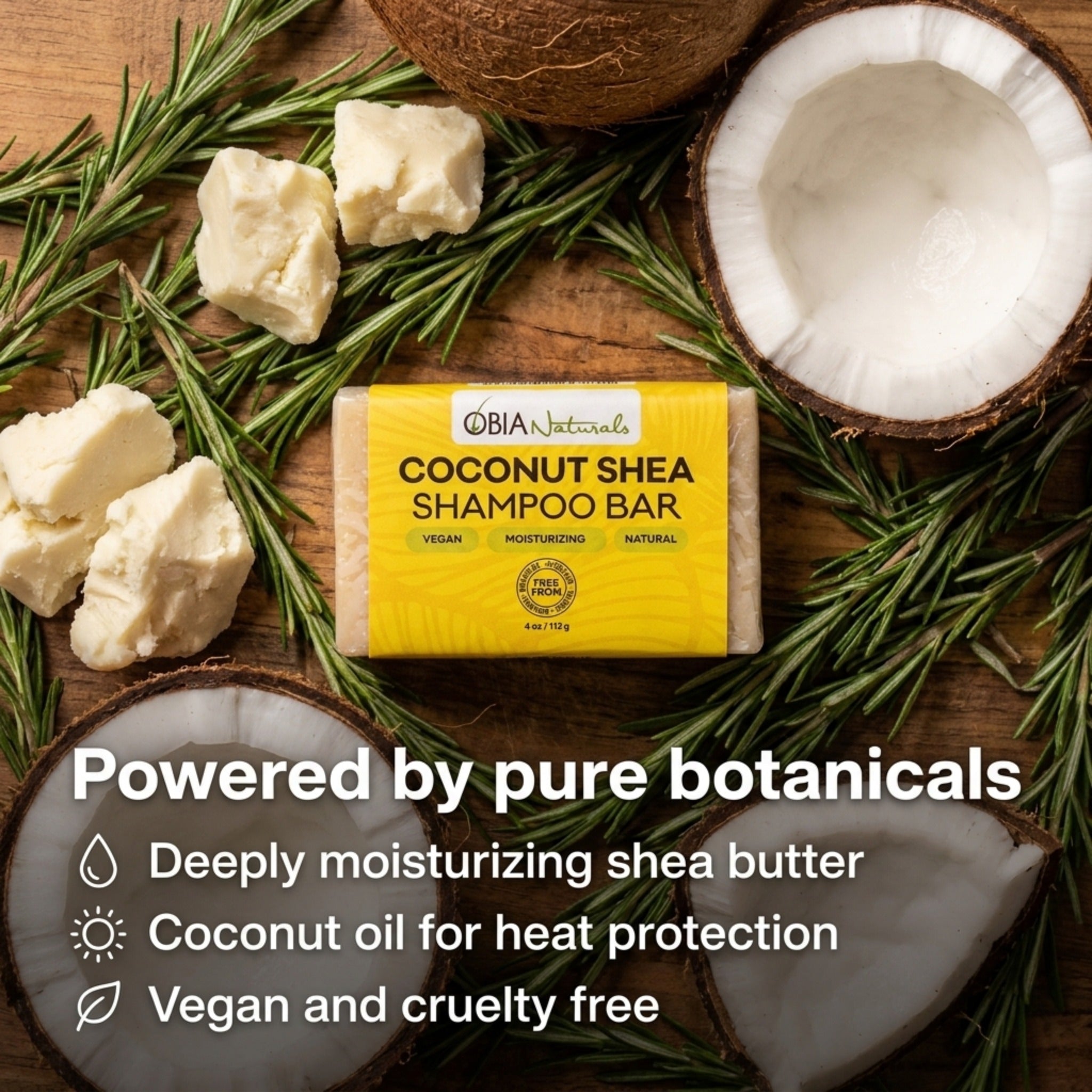 Coconut Shea Sulfate-Free Shampoo Bar for Curly Hair