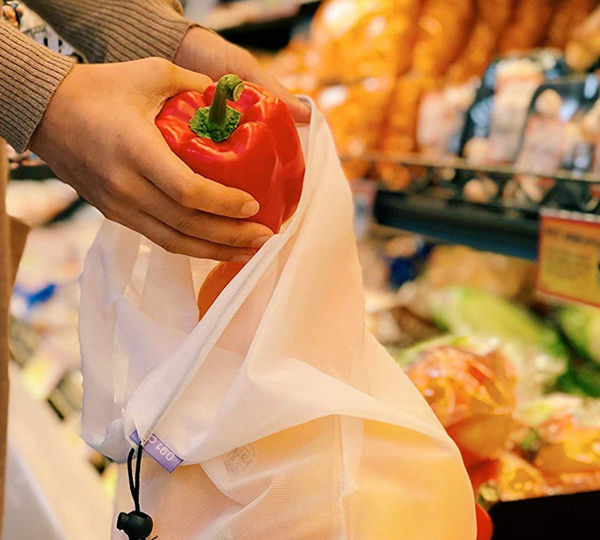 Reusable Mesh Market Bags Fresh Produce Storage