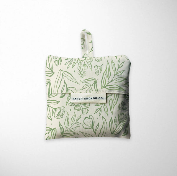Botanical Reusable Shopping Bags Eco-Friendly Tote