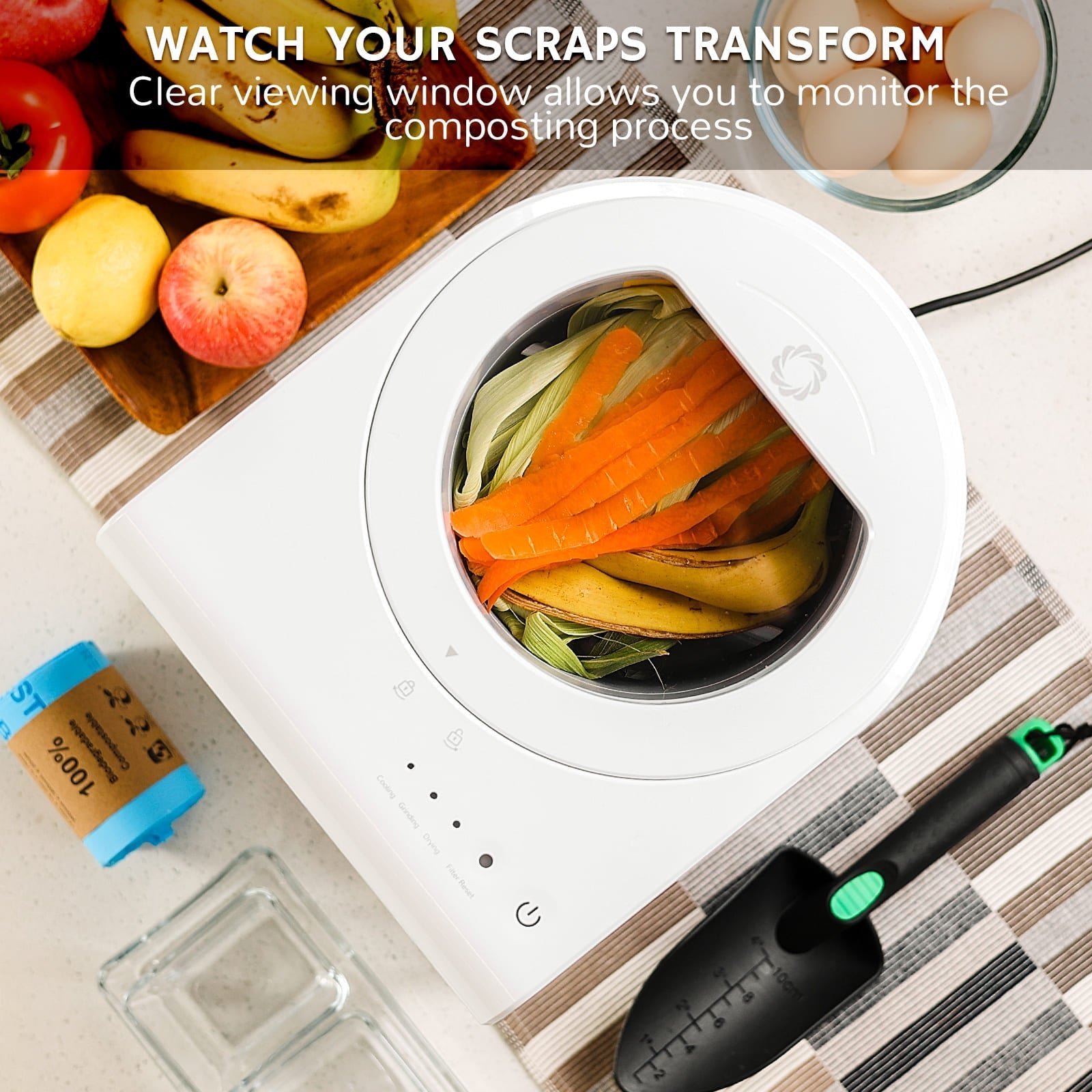 Revive V500 Electric Kitchen Composter Visual Smart Composting System