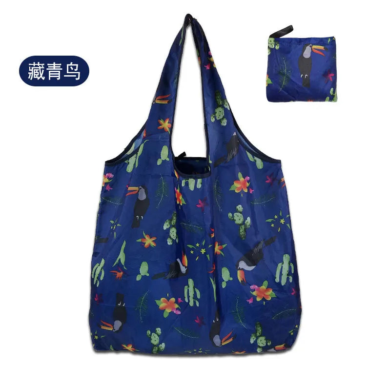 Large Reusable Shopping Tote Bag Foldable Eco Storage