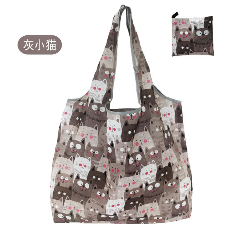Large Foldable Reusable Shopping Tote Bag Eco-Friendly Portable