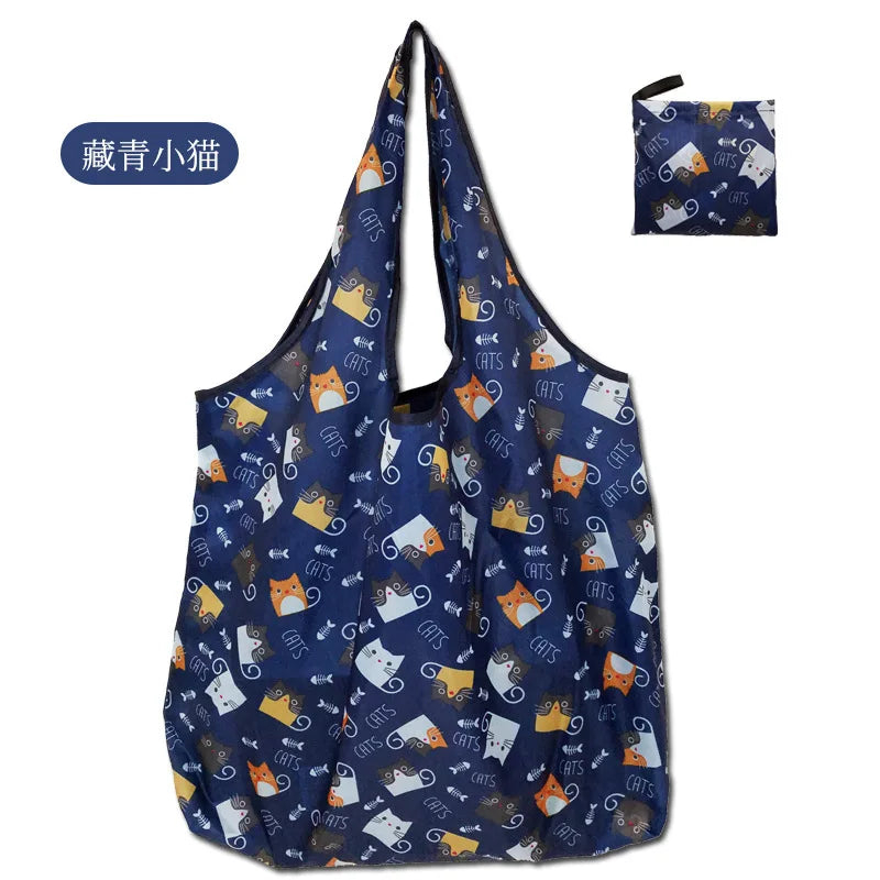 Large Reusable Shopping Tote Bag Foldable Eco Storage
