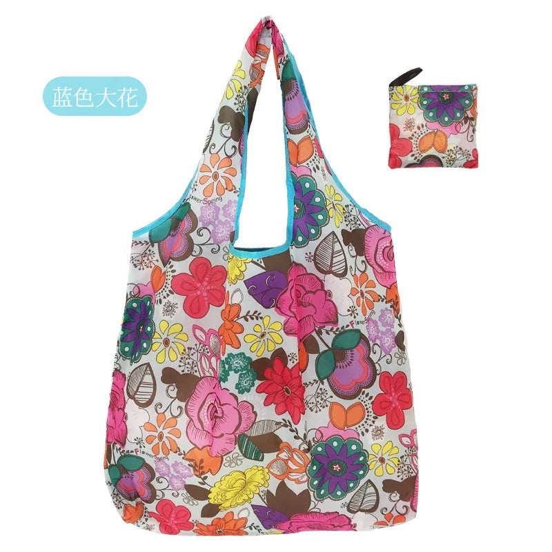 Large Reusable Shopping Tote Bag Foldable Eco Storage
