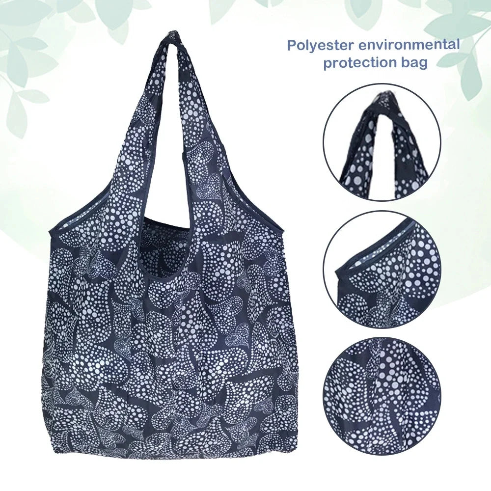 Large Reusable Shopping Tote Bag Foldable Eco Storage