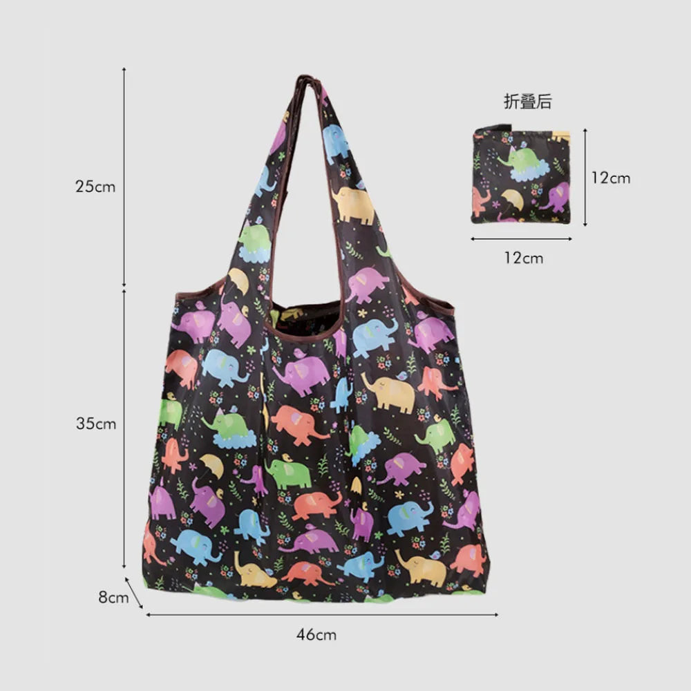 Large Foldable Reusable Shopping Tote Bag Eco-Friendly Portable