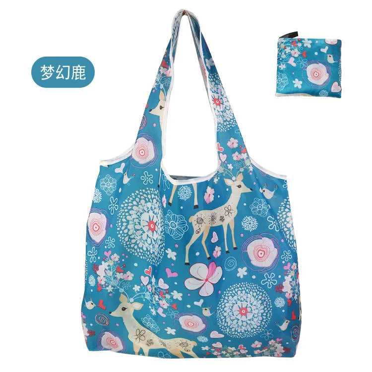 Large Reusable Shopping Tote Bag Foldable Eco Storage