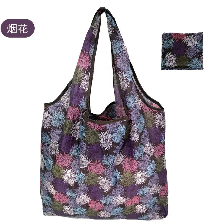 Large Foldable Reusable Shopping Tote Bag Eco-Friendly Portable
