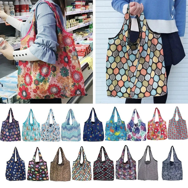 Large Reusable Shopping Tote Bag Foldable Eco Storage