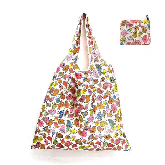 Large Foldable Reusable Shopping Tote Bag Eco-Friendly Portable