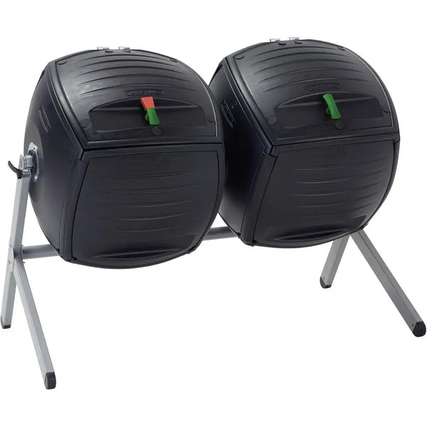 Dual Compost Tumbler 60072 Backyard Garden Compost Bin