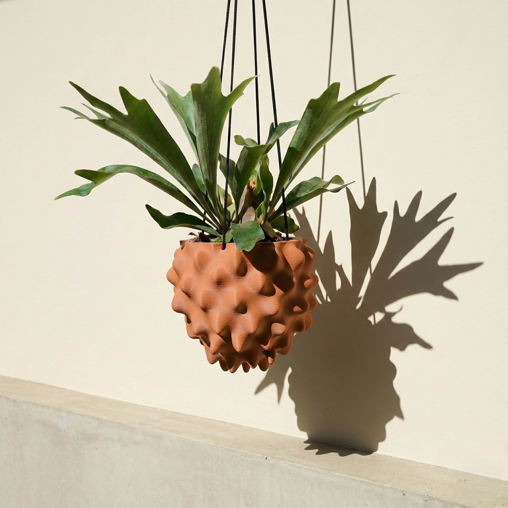 Creature Orb Hanging Planter Pot with Drainage Hole
