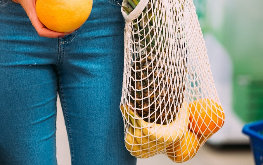 Reusable Mesh Shopping Bag Lightweight Eco-Friendly Grocery Tote