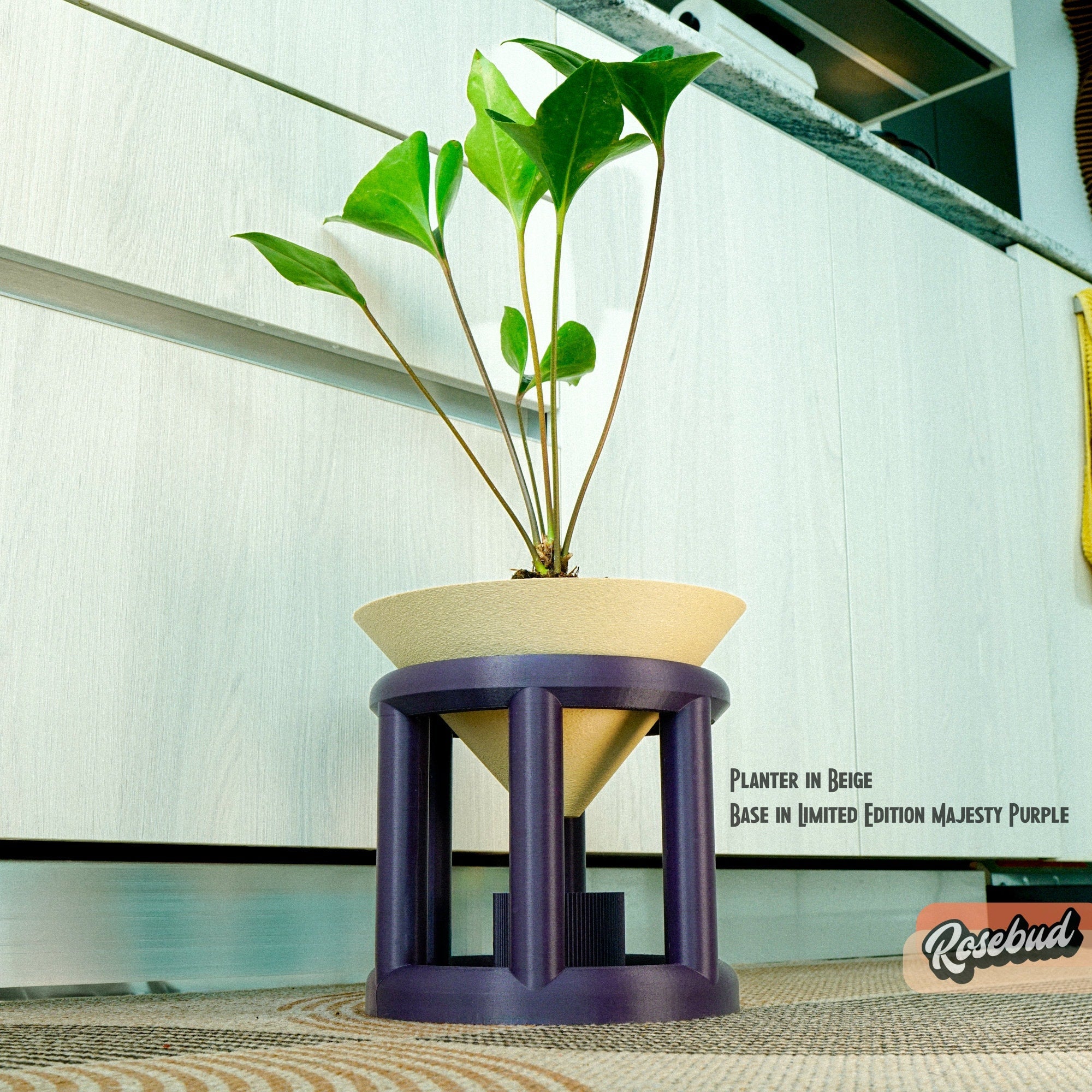 Conduit Plant Stand with Planter and Catch Tray