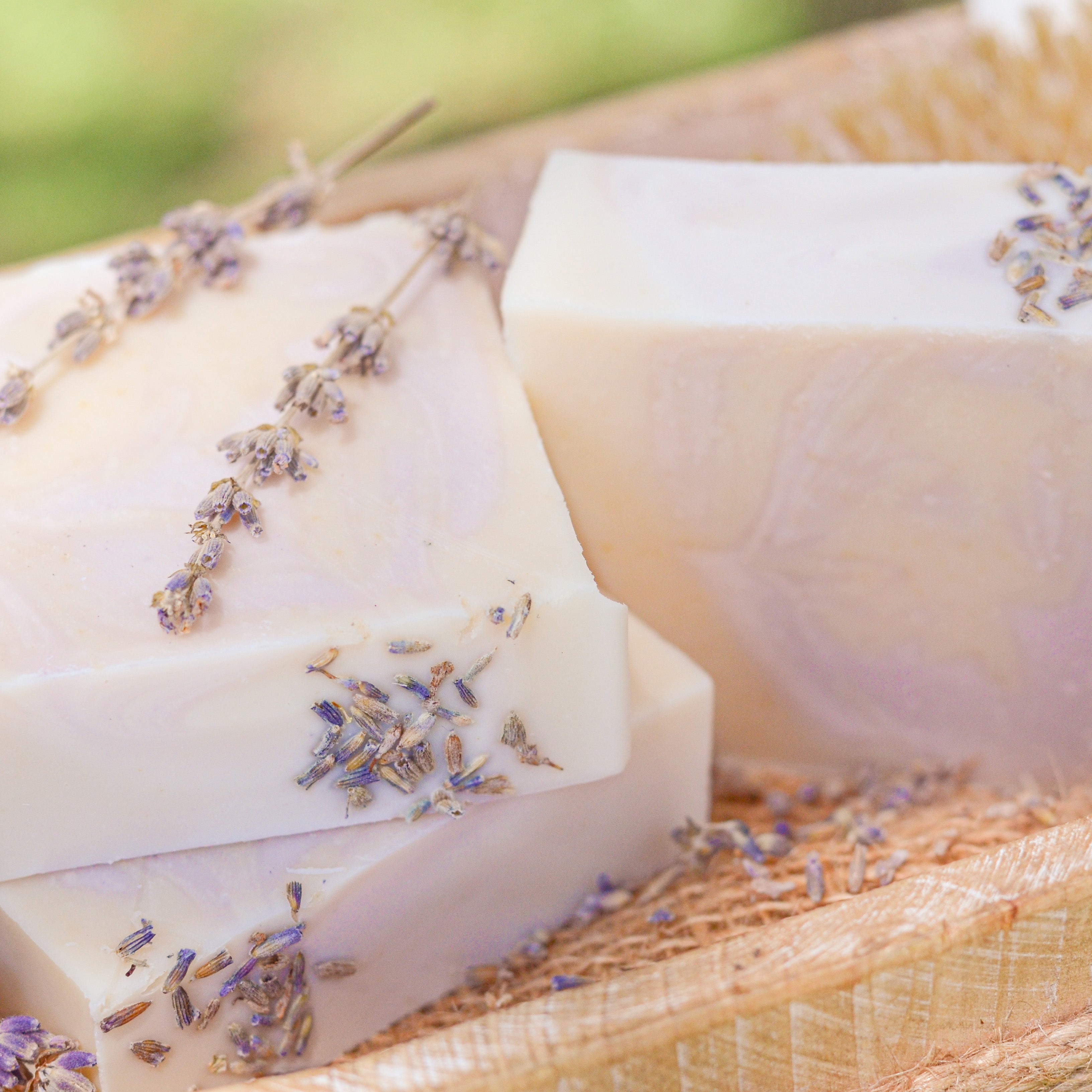 Lavender Mint Tallow Goat Milk Handmade Soap Bar