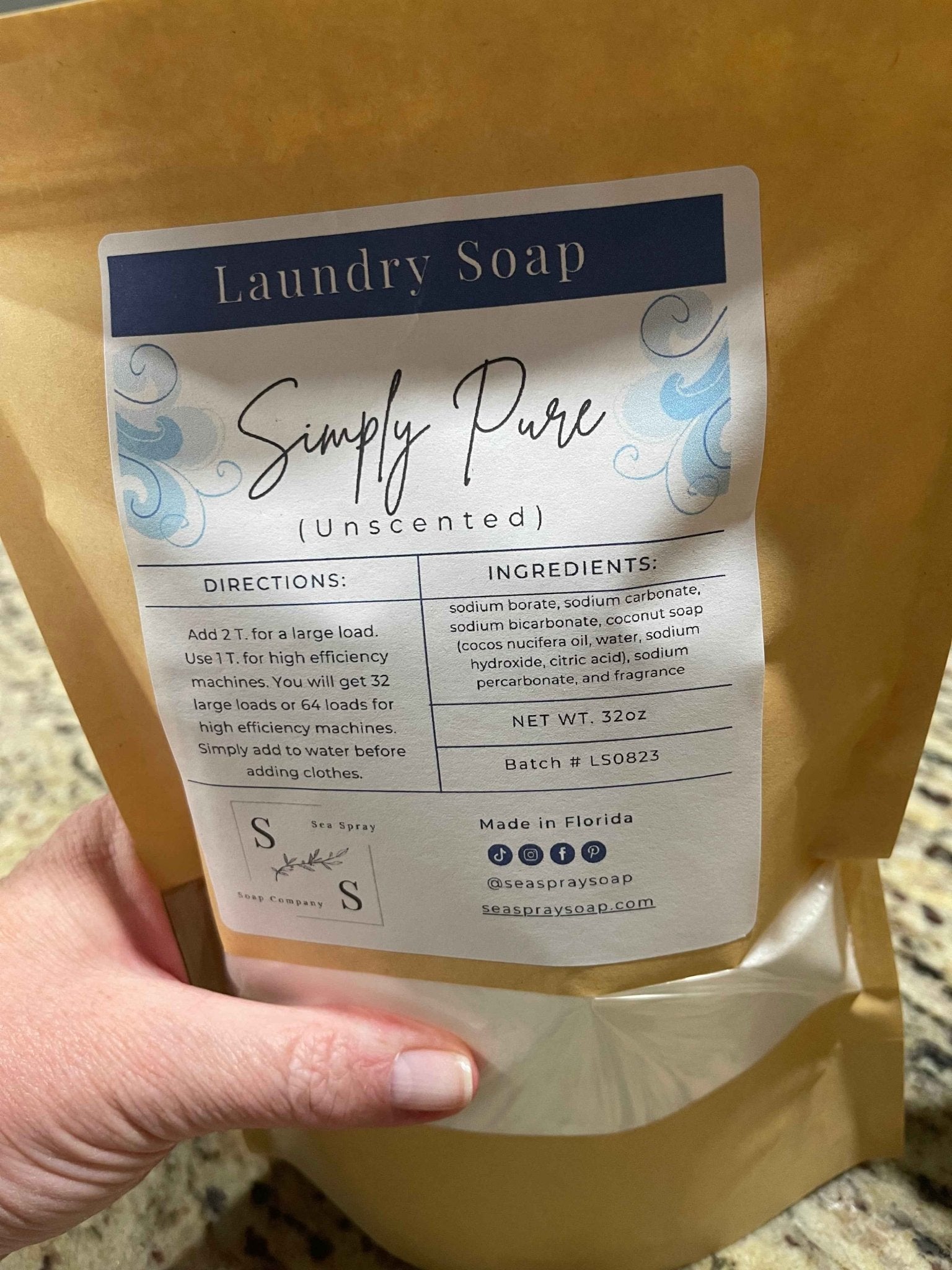 Natural Laundry Soap Eco-Friendly Gentle Fabric Cleaner