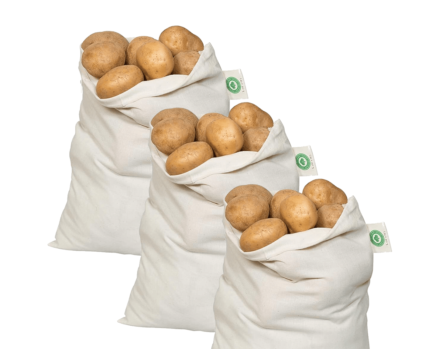 Reusable Muslin Produce Bags Eco-Friendly Grocery Storage Set