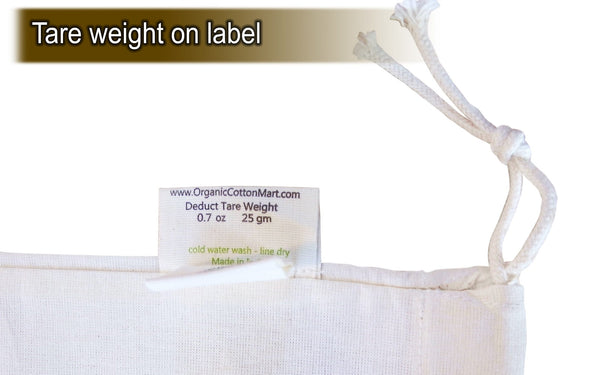 Reusable Muslin Produce Bags Eco-Friendly Grocery Storage Set