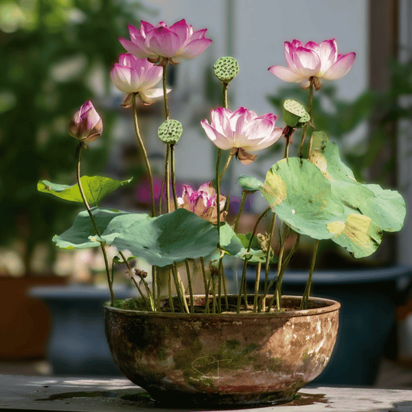 Sacred Lotus Bonsai Seeds 5-Pack Aquatic Flower Plant