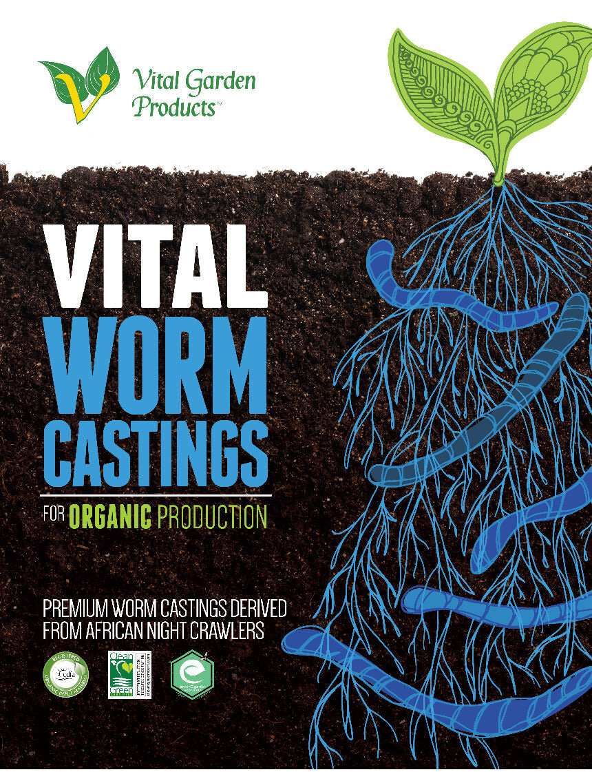 Vital Worm Pure Earthworm Castings Organic Soil Conditioner