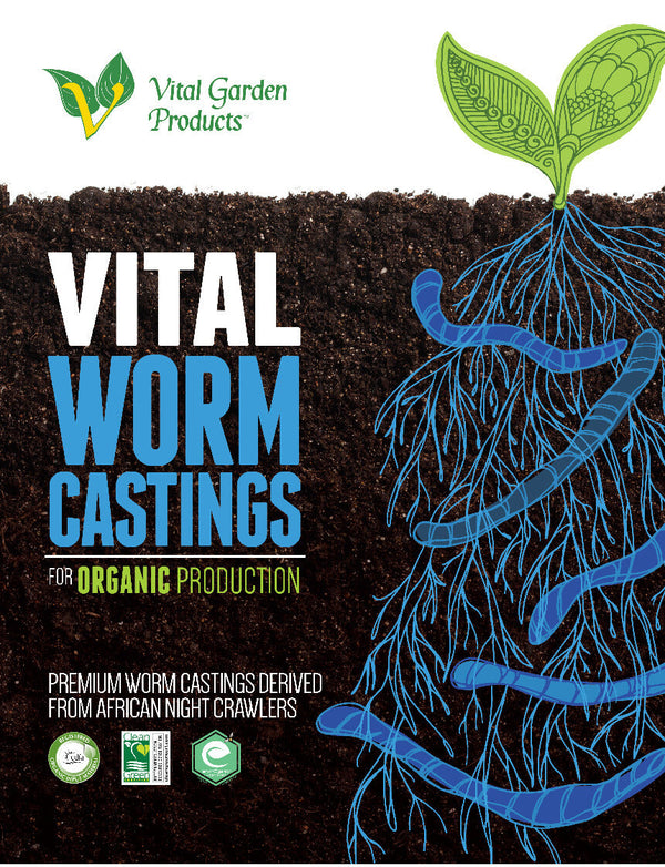 Vital Worm Pure Earthworm Castings Organic Soil Conditioner