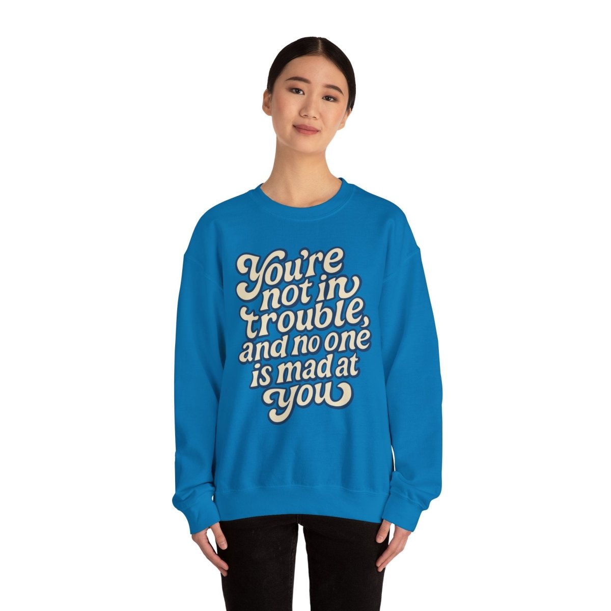 You're Not in Trouble And No One Is Mad at You Sweatshirt